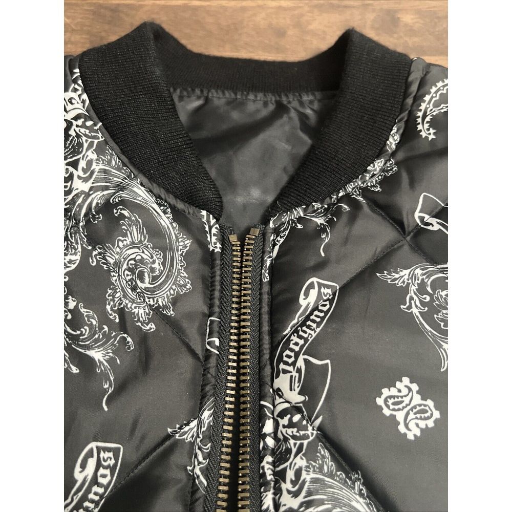 Southpole Boys Reversible Medium 12-14 Black‎ Bomber Skull Jacket - Picture 6 of 11